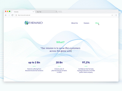 Medical cannabis company landing page