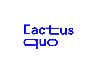 Cactus Quo logo logo visual identity
