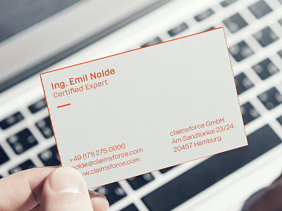 Claimsforce business cards