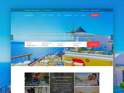 Hotelire | Hotel Booking Template apartment booking holiday hostel hotel hotel template ixstudio motel reservation rooms travel vacation