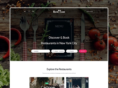 Restfoodant | Restaurants and Cafes Template bakery burger cafe cooking diner dining food ixstudio menu pizza portfolio restaurant