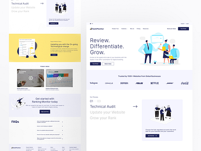 RankMonitor - Digital Marketing Landing Page ui