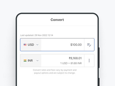 Currency Convertor - Mobile App currency