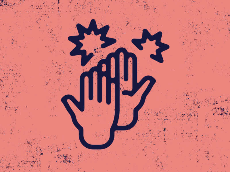 High Five! by Travis Mason Champagne on Dribbble