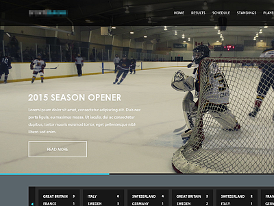 Untitled Sports Management System ice hockey management sports ui website