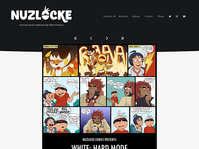 New Nuzlocke Website design pokemon ui webcomic website www