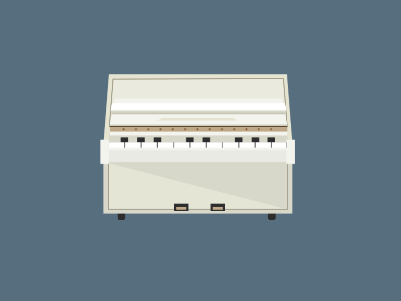 Vector Piano Animation ae animation build illustration music piano smooth ui vector