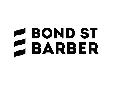 Bond Street 2016 barber branding identity logo