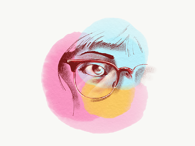 J Glasses glasses illustration photoshop portrait study