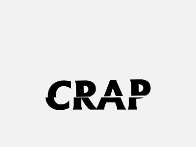 Cut the crap by Alex@ndra © crap cut design englishexpressions logo logodesign