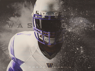 UW Minimalistic Schedule Poster