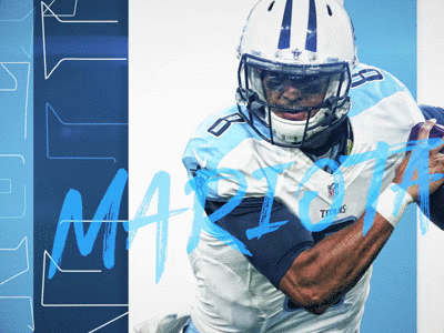 NFL GIF | Tennessee Titans animation football minimalistic motion graphics nfl player social sports ui ux