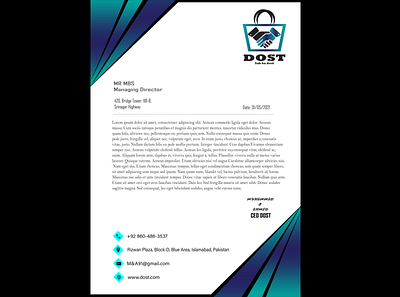 Dost Letter Head Design graphic design letterhead