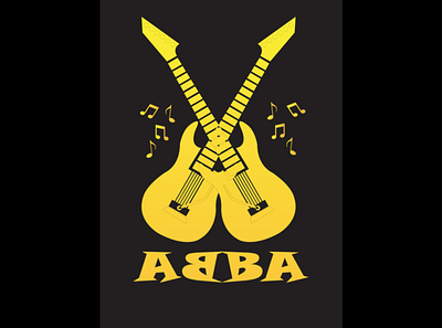 ABBA Music Band Logo Design branding design graphic design logo