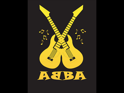 ABBA Music Band Logo Design