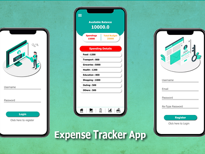 Expense Tracker App UI Design