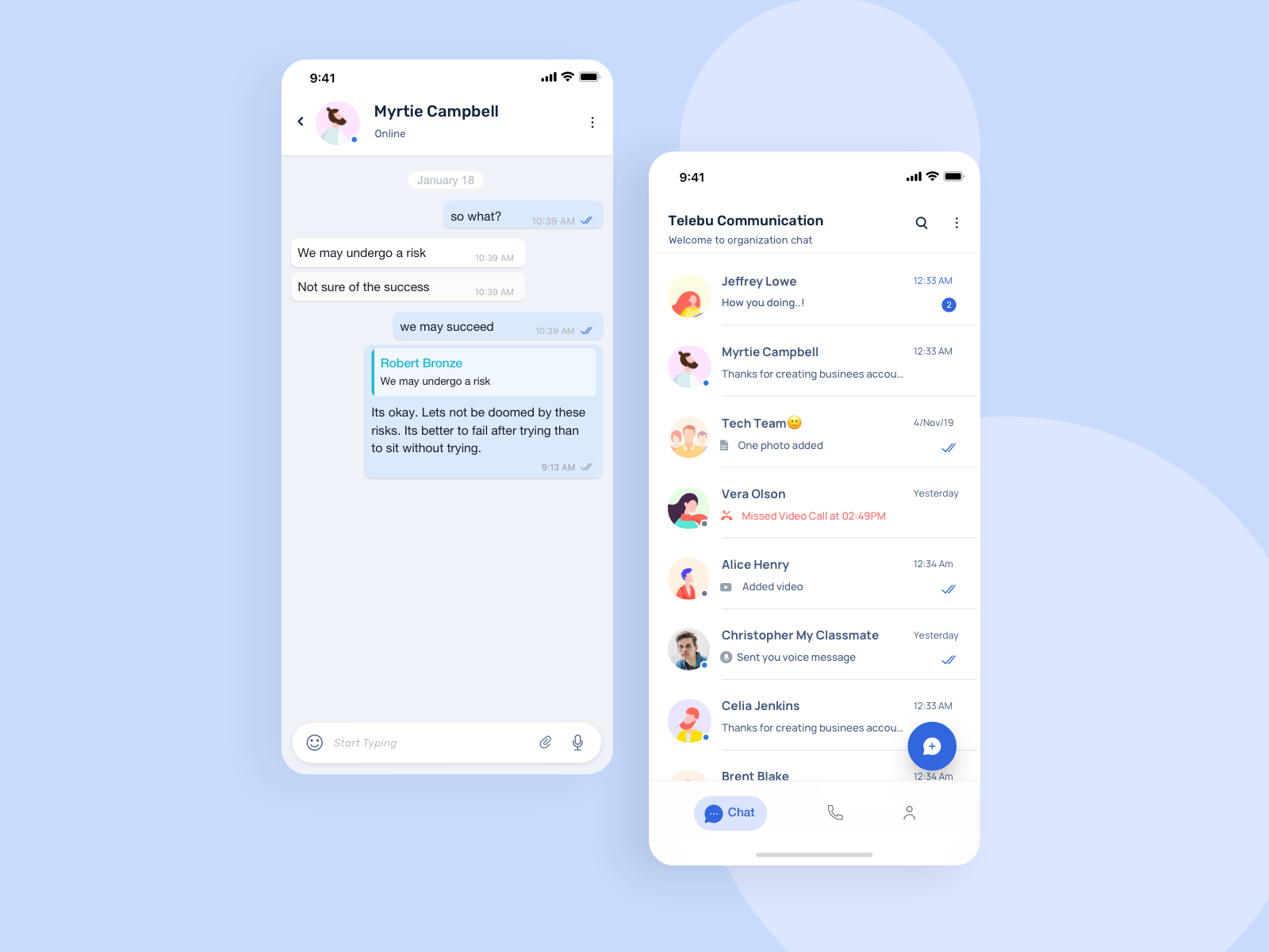 Chat App by Vamshi Reddy on Dribbble