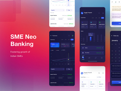 SME Neo Banking App branding design dribbble illustration logo ui ui ux design vector visual visual design