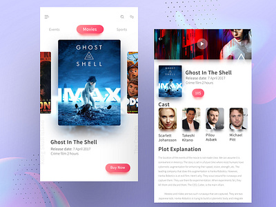 Movie Tickets design visual