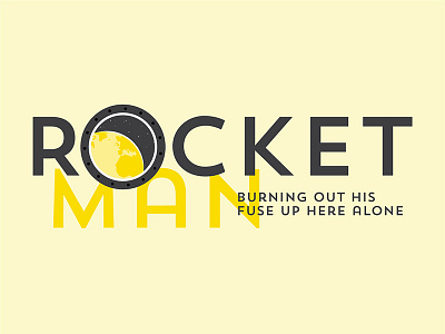 Rocket Mannnn earth illustration rocket man song space vector window