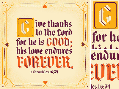 Thanksgiving blackletter drop cap illustration quote thankful vector verse