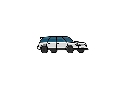 Forester 2d design forester icon illustrator lines minimal subaru