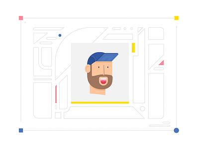 Dude with a Hat 2d character color concept design illustration illustrator lines