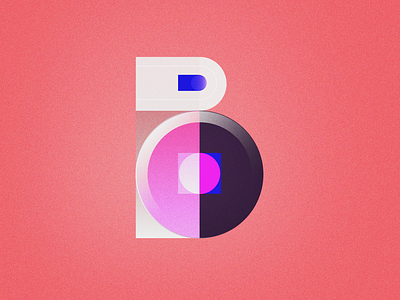 B 2d 36daysoftype color design illustration illustrator letter photoshop typography vector