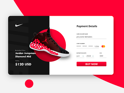 Daily UI 002 Credit Card Checkout