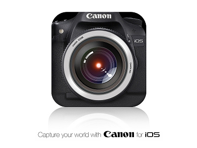 Canon For Ios Shot app black camera canon icon ios iphone lense mobile photography ui white