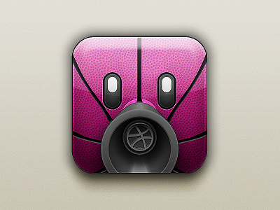 Shotbot Icon appicon grey ios iphone pink shot userinterface