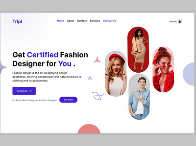 Fashion Web Landing page agency services page branding design fashion design fashion home page fashion web landing page fashion web page figma hero page landing page ui user experience user inter face design user interface ux web web design