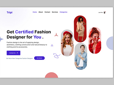 Fashion Web Landing page