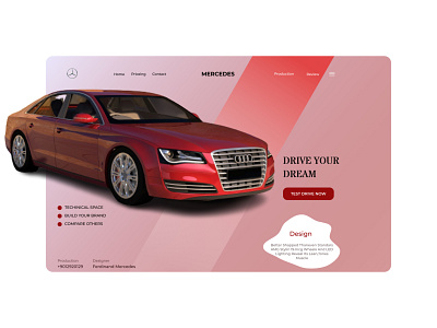 Car Web Landing Page agency services page branding design figma mobile application template ui userinterface ux web wireframe