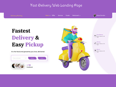 Food Delivery Web Home Page