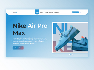 Nike ShoesWeb Site banner design branding design dribble top ecommerce figma home page latest shot product design shoes shoes web site trending design ui unique design ux web web landing page