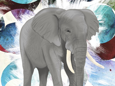 Elephant art artwork digital art digital artist digitalart digitalartist elephant illustration