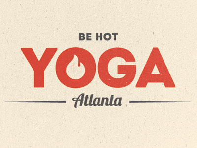 Be Hot Yoga logo seal yoga