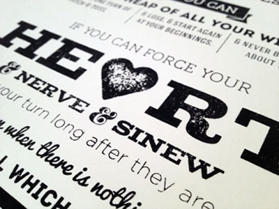 A Print for C.C. design screen printing typography