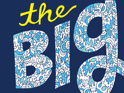 The Big lettering pattern typography