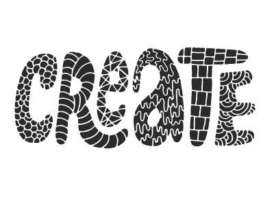 Create lettering pattern typography