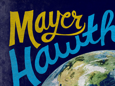 Mayer lettering texture