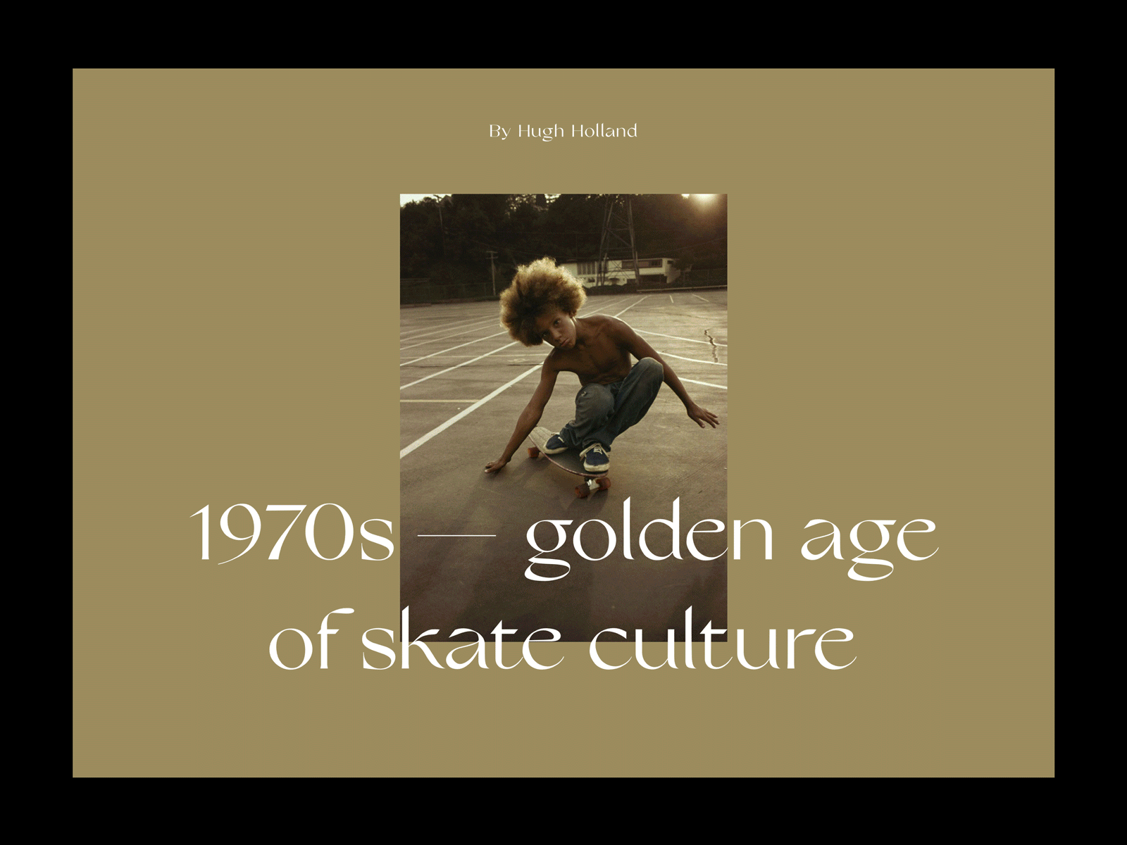 SKATE CULTURE - layout and typography exploration