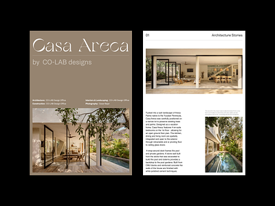 Casa Areca - Layout Exploration architecture clean concept design layout layout exploration minimal serif typogaphy typography