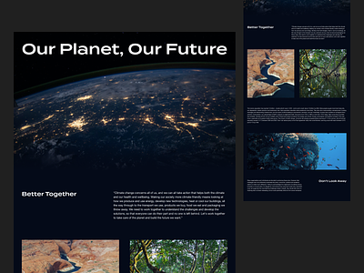 Layout exploration - Earth Day clean concept design earthday layout layout exploration minimal typography ui
