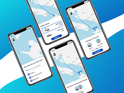 If UberBOAT and Lyft had a baby... boat ios iphone iphone x lyft uberboat ui