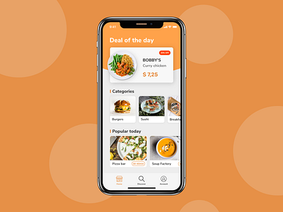 Food ordering app concept food food app ios iphone iphone x ordering