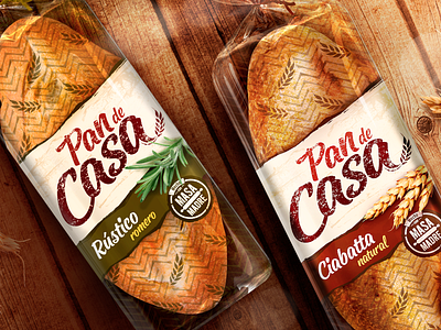 Pan de Casa / Home Bread brand branding bread homemade house packaging