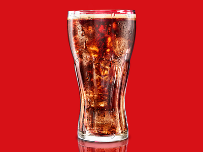 Coca Cola® Glass coca cola glass photoshop retoque retouch taste tasty