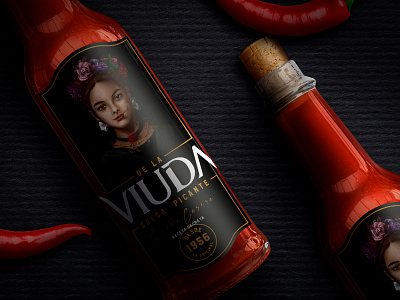 LA VIUDA branding design illustration packaging